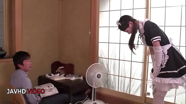 Wild JAV night featuring a steaming hot maid getting ravaged by many men