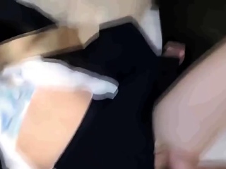 Asian teen fucks a big cock for cumshot